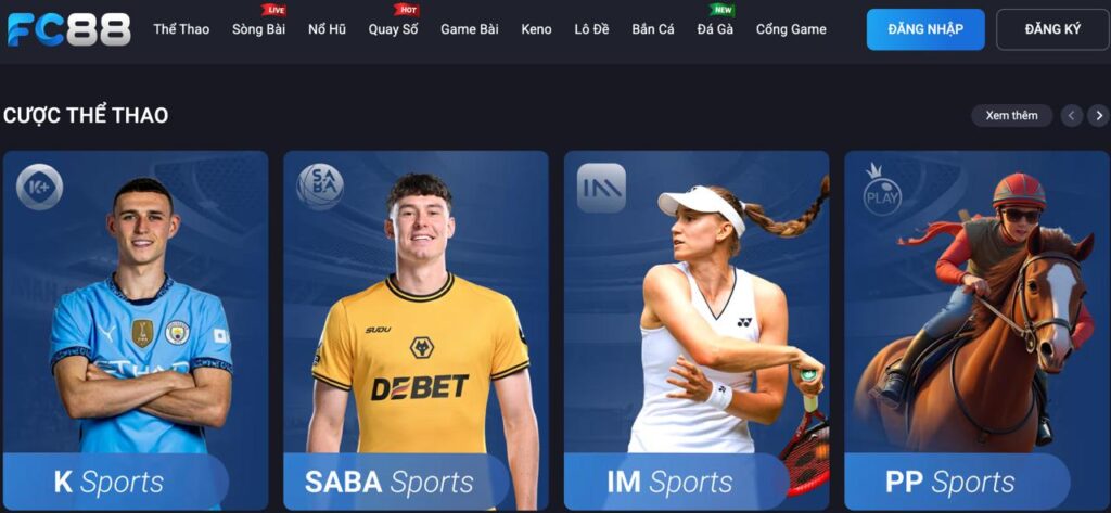 Nhà cái FC88 - trang web cá cược thể thao, casino uy tín số 1 Việt Nam